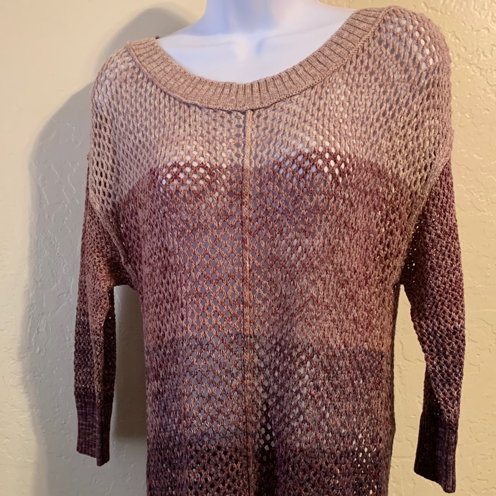 Purple ombré sweater